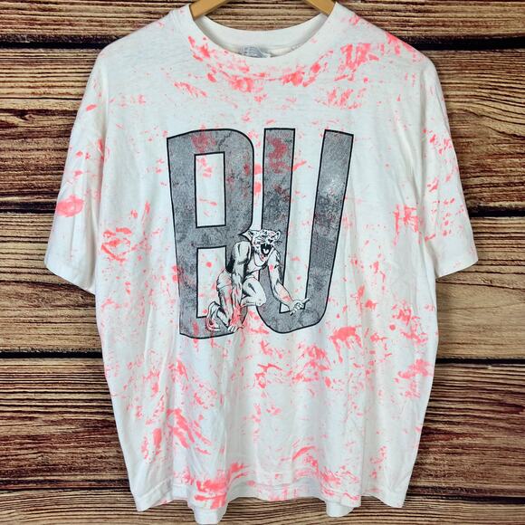 Vintage 1990s Baker University Wildcats College T-shirt - Picture 1 of 9